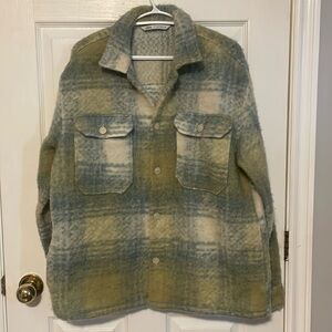 ZARA MENS FAUX MOHAIR OVERSHIRT